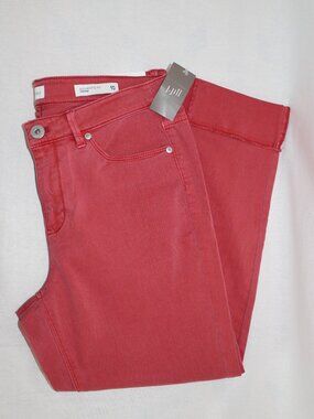 J. Jill Denim Cropped Jeans Cherry